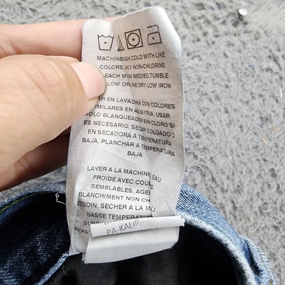 Wrangler Jeans Mens 32x36 Blue Cotton Mid Rise Slim Straight *Read* - Picture 16 of 16